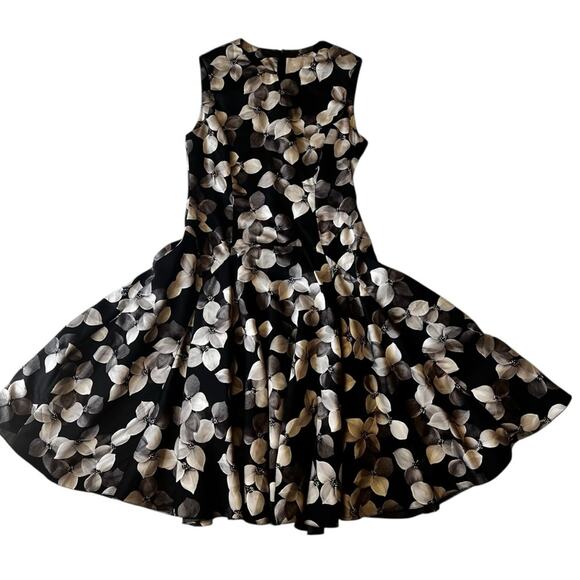 Jason Wu Fit & Flare Full Skirt Black & Gray Cocktail Dress, Measures as Medium - Picture 5 of 8